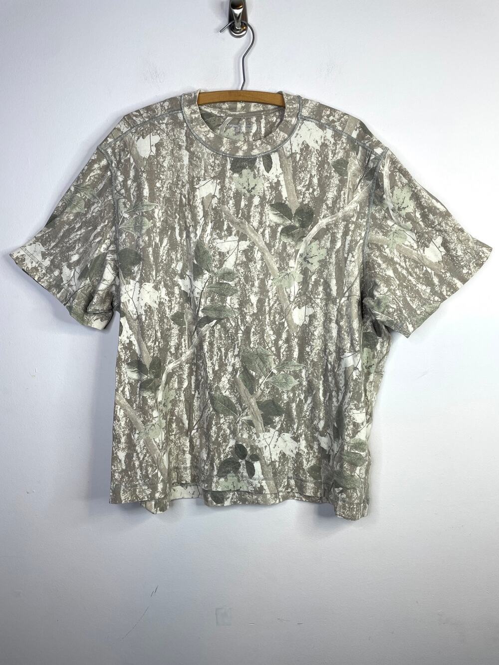 Abercrombie Fitch Oversized Cotton Crewneck Camo Camouflage Tee T Shirt Mens L